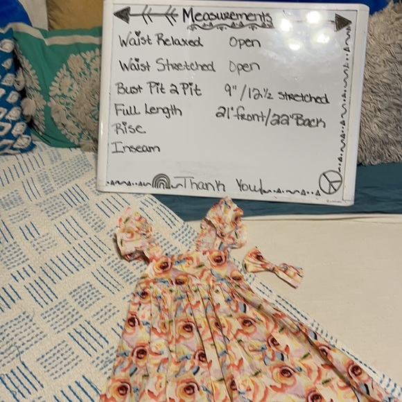 Lacey Lane Summer Dress with matching Bow Size 4 - Picture 13 of 13